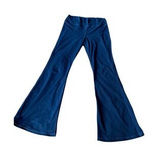 Wilo the Label Anthropologie Blue Flare Leggings High Waist Yoga Womens Size L